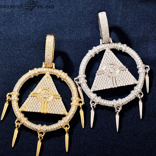 Iced Out dreamcatcher Pendant BigBagBling