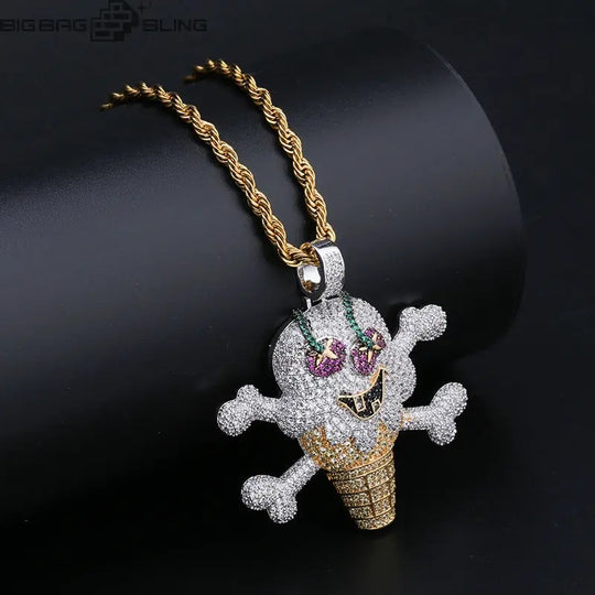 Iced Pirate Icecream Pendant