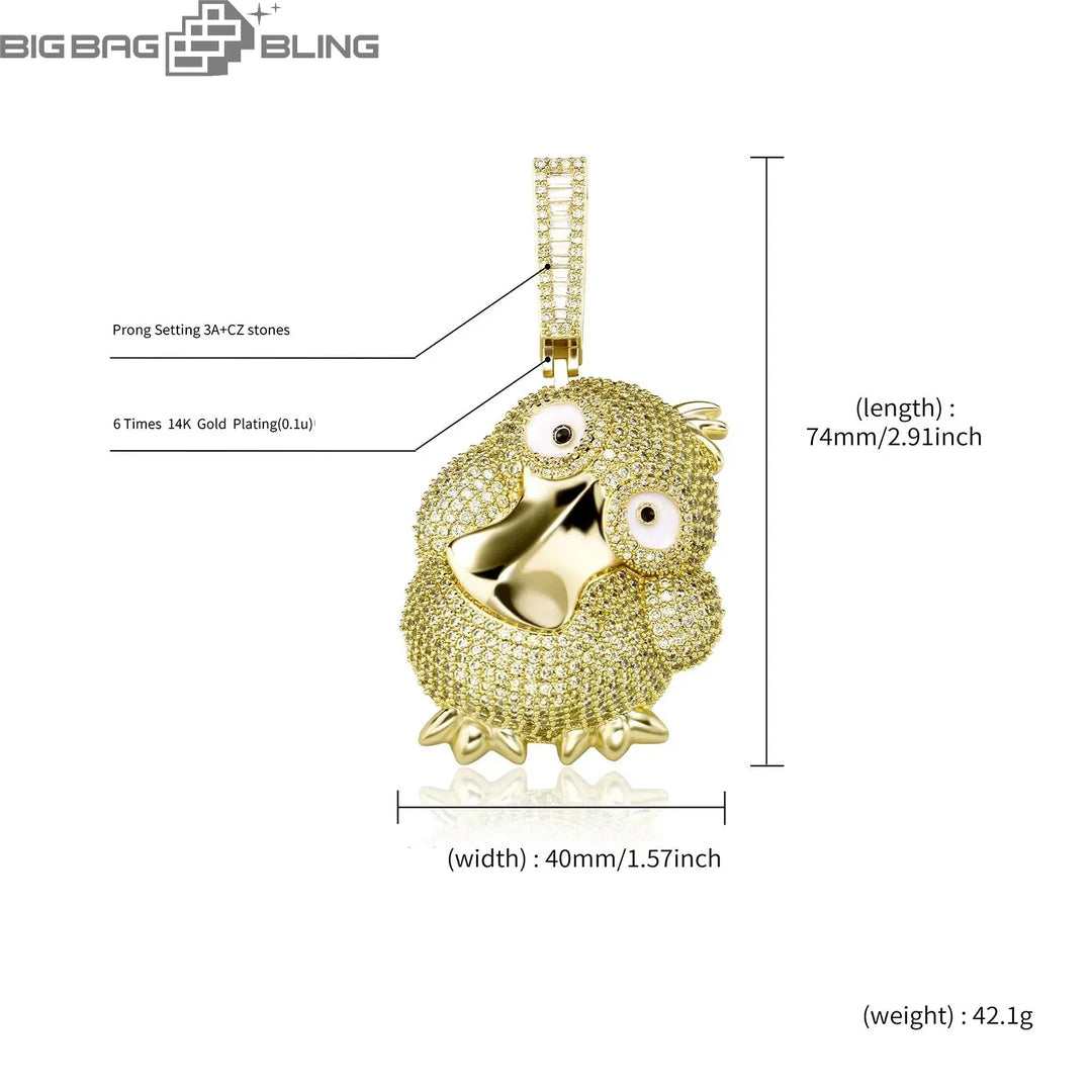 Iced Psyduck Pendant