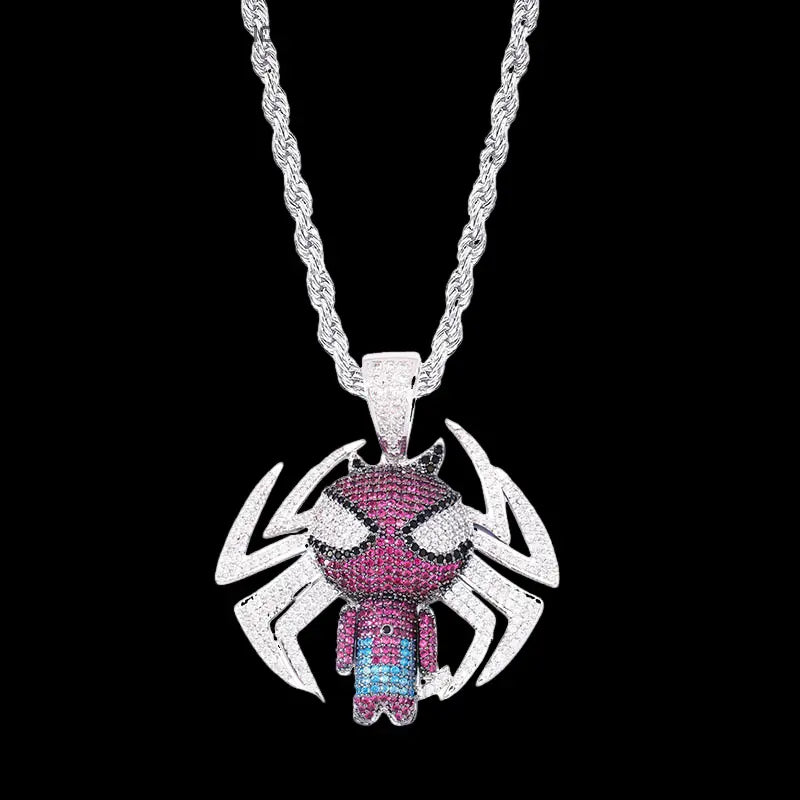 Iced SpiderMan Pendant