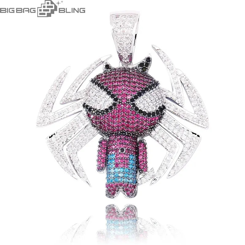 Iced SpiderMan Pendant