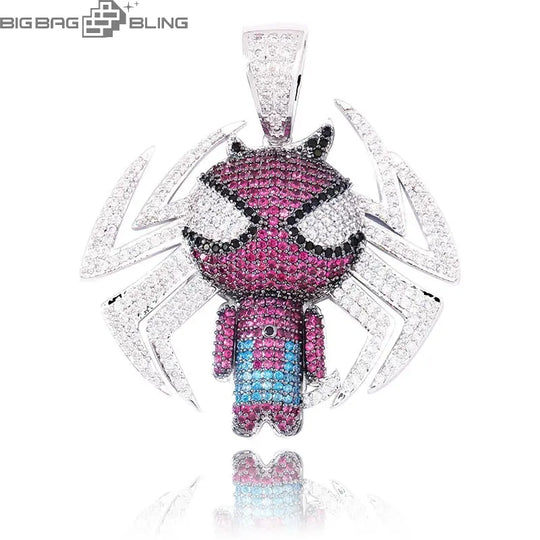 Iced SpiderMan Pendant