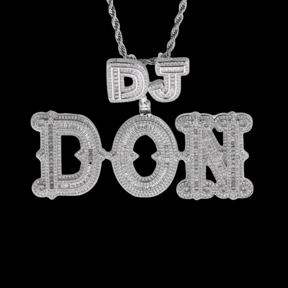 Iced out Custom Ice thorn letter Pendant BigBagBling