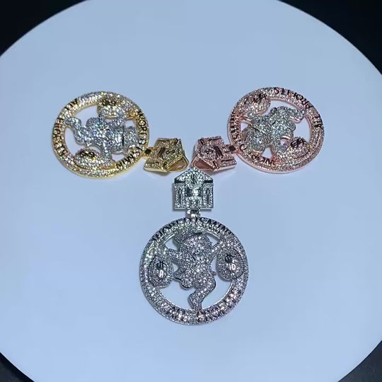 Iced Out World is mine Pendant