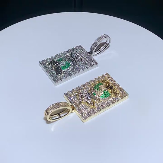 Iced Out Money bag Pendant