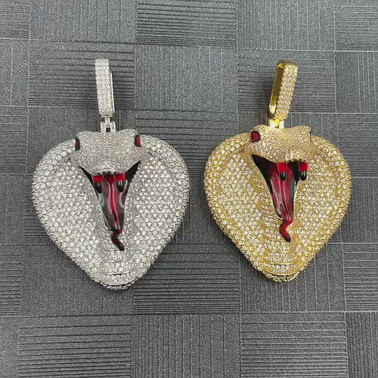 Iced Out Cobra Pendant