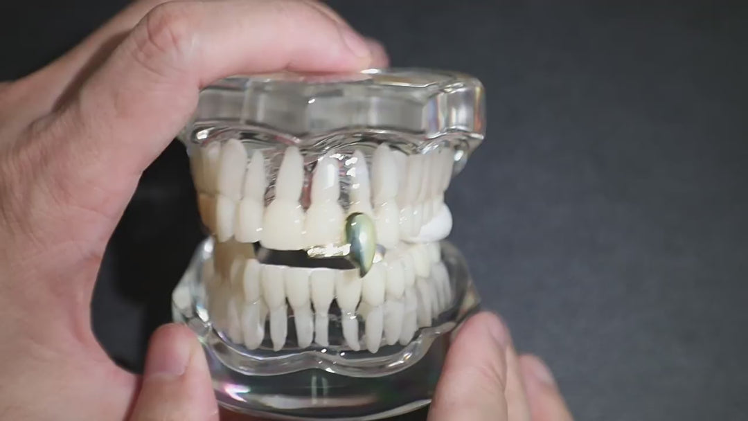 Iced Out Single sharp tooth Grillz