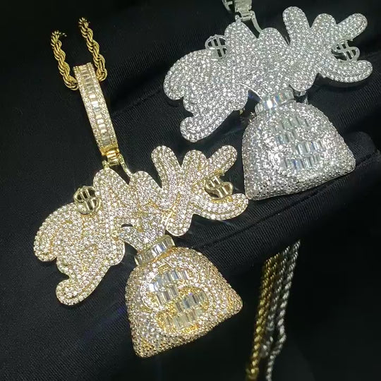 Iced Out BANK Pendant
